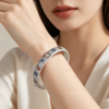999 Sterling Silver Enamel Lucky Bangle