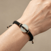  The Peace Circle: Genuine Hetian Jade Woven Lucky Cord Bracelet