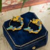 The Dragon Fortune: Handcrafted Cloisonné & 925 Sterling Silver Hoop Earrings