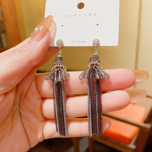 Free Flow Handcrafted Boho Long Tassel Dangle Earrings