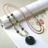主图-1 Steady Guardian: Nephrite Peace Coin Necklace