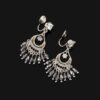 主图-2 The Calm Boho: Grey Crystal Tassel Earrings