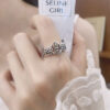 The Fortune Guardian: 925 Sterling Silver Vajra Abundance Ring