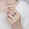 主图-4 Symbol of Joy: Vintage S925 Four-Leaf Clover Adjustable Ring