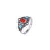 Lucky Nanhong Agate 925 Sterling Silver Ring