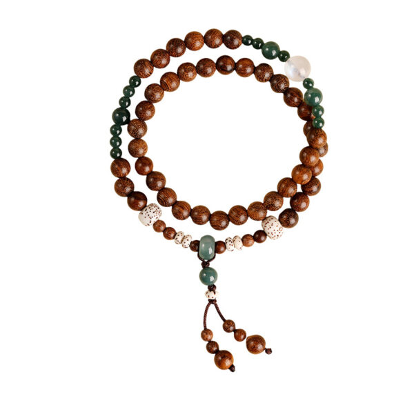 主图-5 The Calm Companion: Golden Sandalwood Double Wrap Bracelet