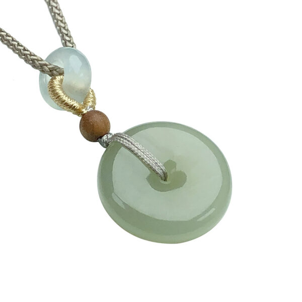 The Peace Keeper: Hetian Jade Ping An Kou Pendant Necklace
