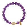 Symbols of Prosperity & Serenity: Amethyst & Hetian Jade Gourd Bracelet