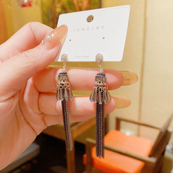 Free Flow Handcrafted Boho Long Tassel Dangle Earrings