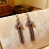 Free Flow Handcrafted Boho Long Tassel Dangle Earrings