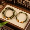 主图1-1 The Calm Grove: Green Sandalwood Meditation Bracelet
