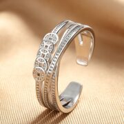Vintage Charm Symbol: S925 Five Emperor Coin Adjustable Ring