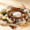 主图1 The Calm Companion: Golden Sandalwood Double Wrap Bracelet