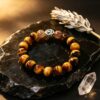 The Courage Amplifier: Yellow Tiger's Eye & Black Gold Rutilated Quartz Bracelet