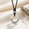 The Fortune Shield: 999 Fine Silver Auspicious Cloud Safety Pendant Necklace
