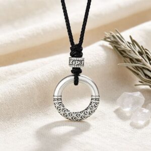 The Fortune Shield: 999 Fine Silver Auspicious Cloud Safety Pendant Necklace