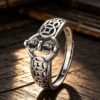 The Fortune Guardian: 925 Sterling Silver Vajra Abundance Ring