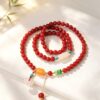 主图2 The Joyful Abundance: Premium Red Agate & Hetian Jade Double Wrap Bracelet