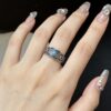 The Azure Fortune: S925 Silver Turquoise Nanhong Agate Ring