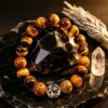 The Courage Amplifier: Yellow Tiger's Eye & Black Gold Rutilated Quartz Bracelet