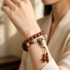 主图4 The Calm Companion: Golden Sandalwood Double Wrap Bracelet