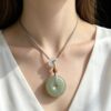 The Peace Keeper: Hetian Jade Ping An Kou Pendant Necklace