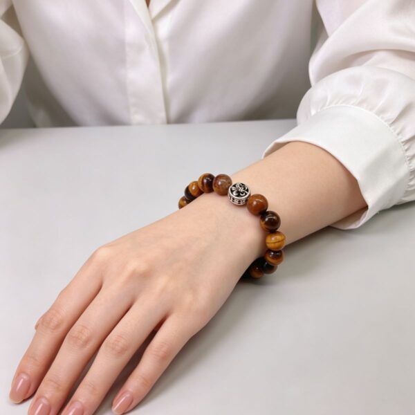 The Courage Amplifier: Yellow Tiger's Eye & Black Gold Rutilated Quartz Bracelet