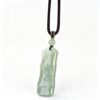 Steady Growth Talisman: Natural Hetian Jade Bamboo Pendant