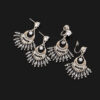 详情-8 The Calm Boho: Grey Crystal Tassel Earrings